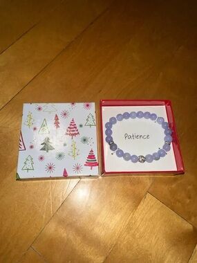 Christmas gift - Purple patience mood bracelet